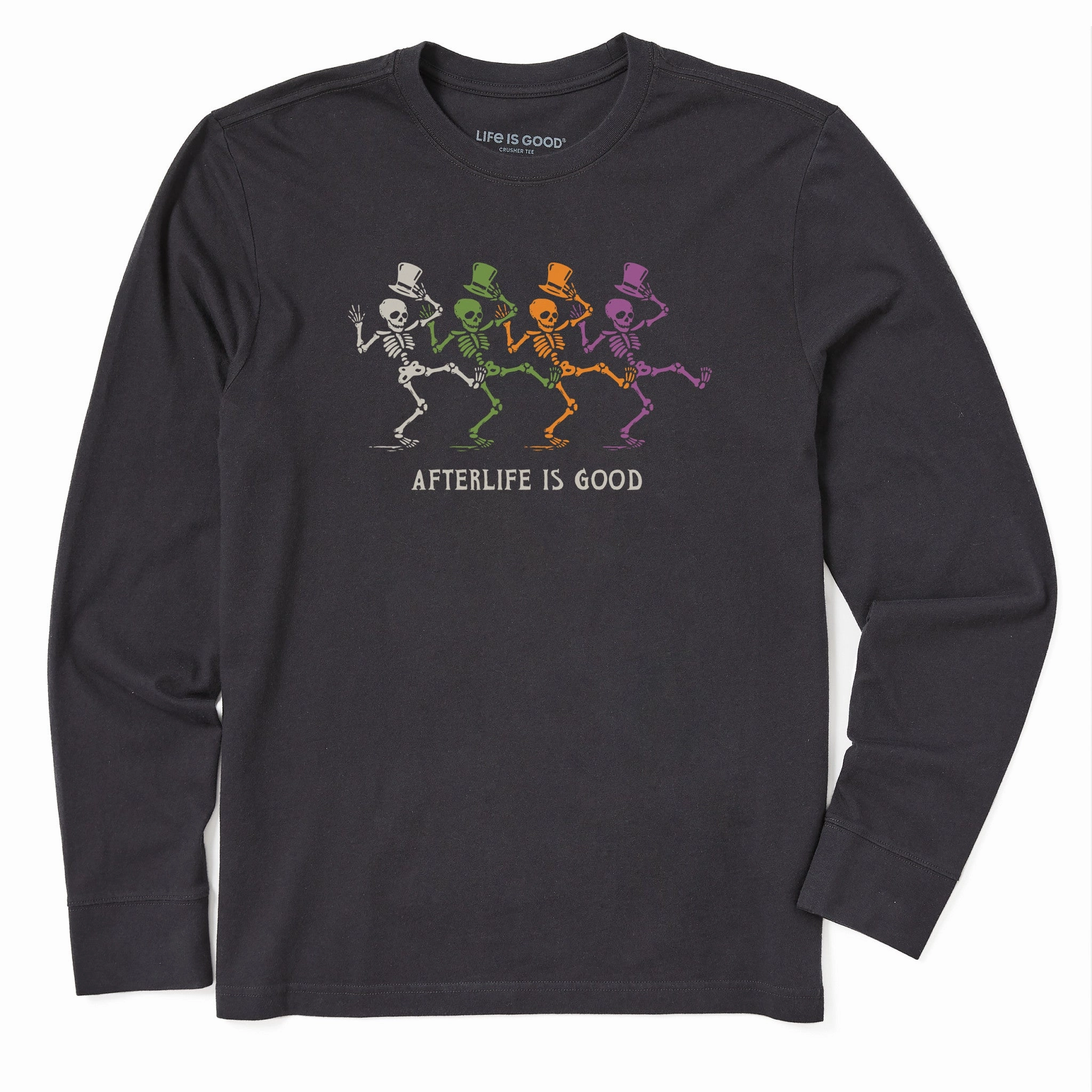 Men's Afterlife is Good Long Sleeve Crusher Tee Seasonal Smart