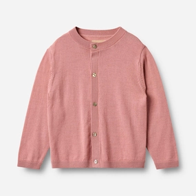 Lounge Vibe Warm Outfit Knit Cardigan Nico - rose