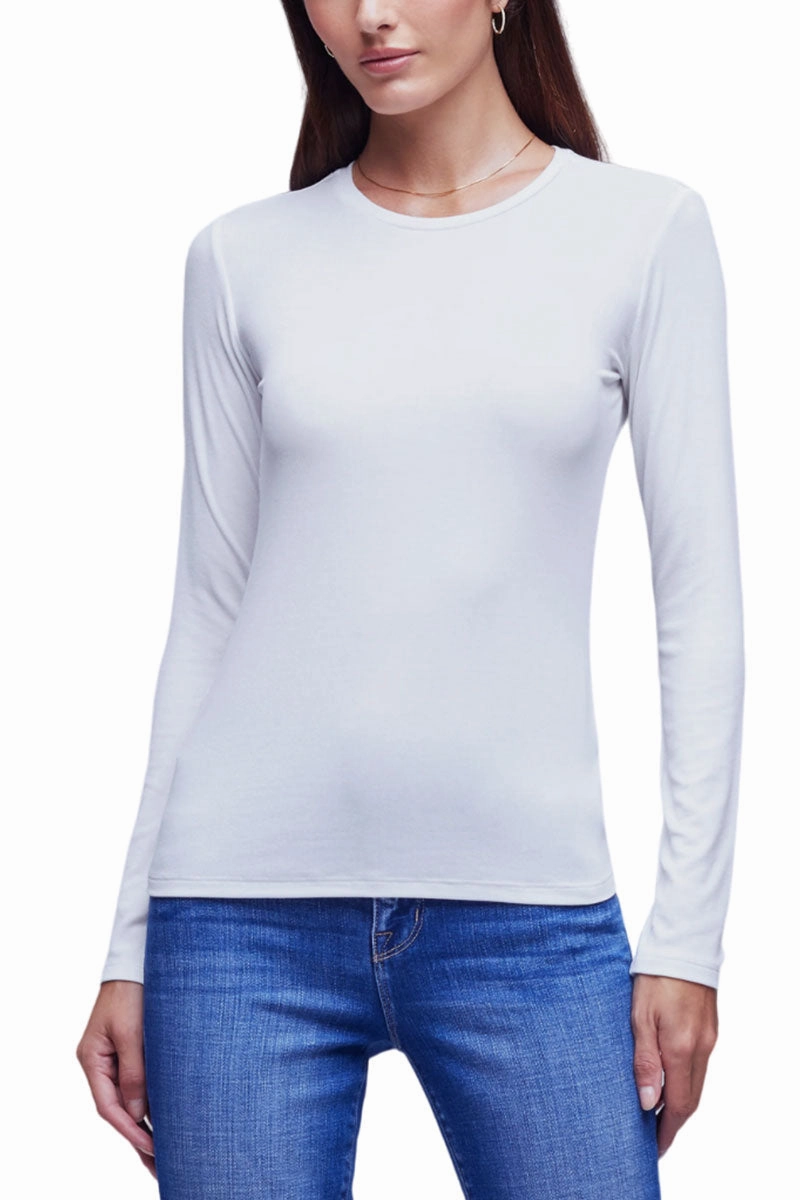Tess Long Sleeve Tee Reinforced Shoulder Stitching All-day style