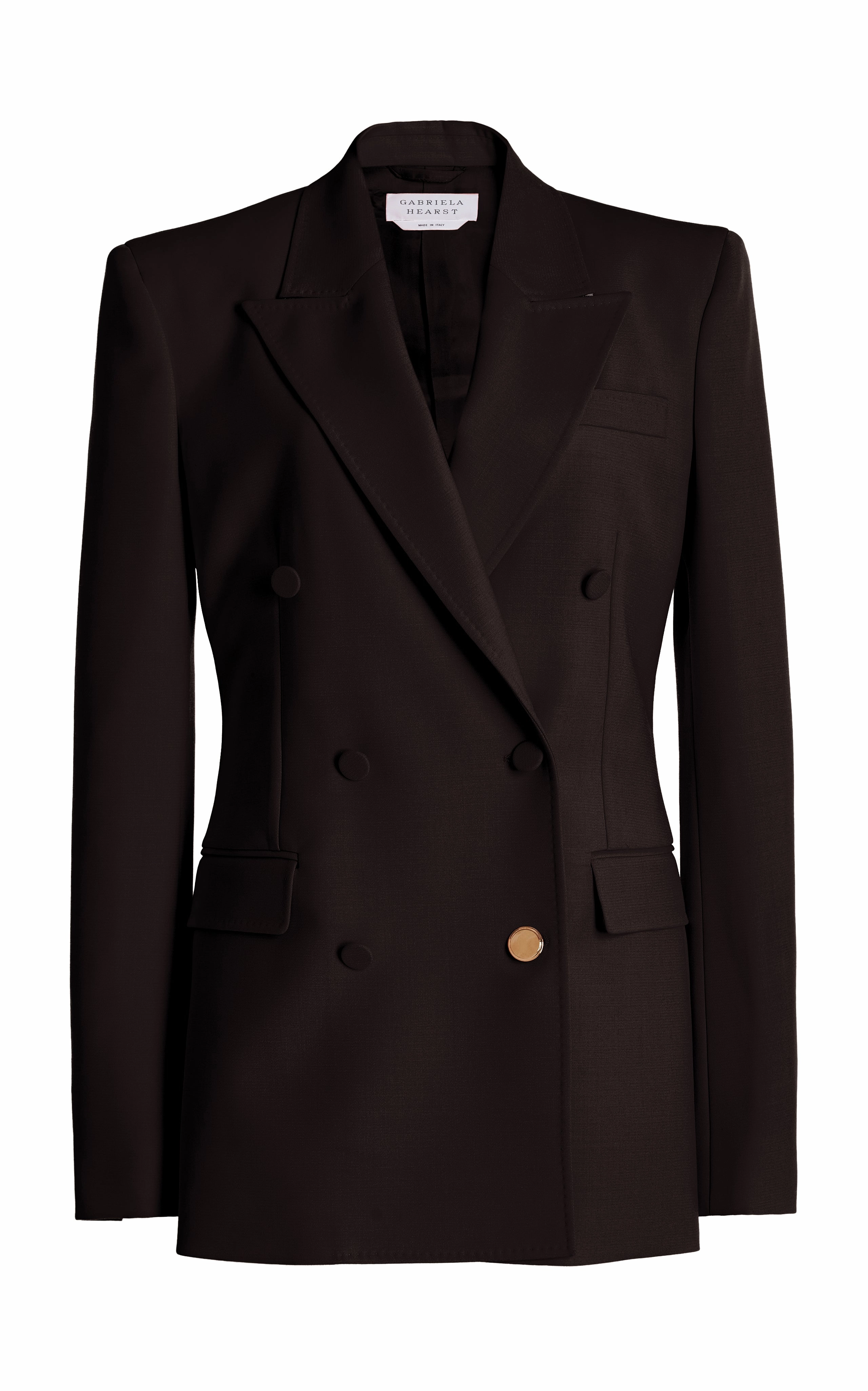 High-End Craft Comfortable Design Gavin Blazer in Chocolate Sportswear Wool