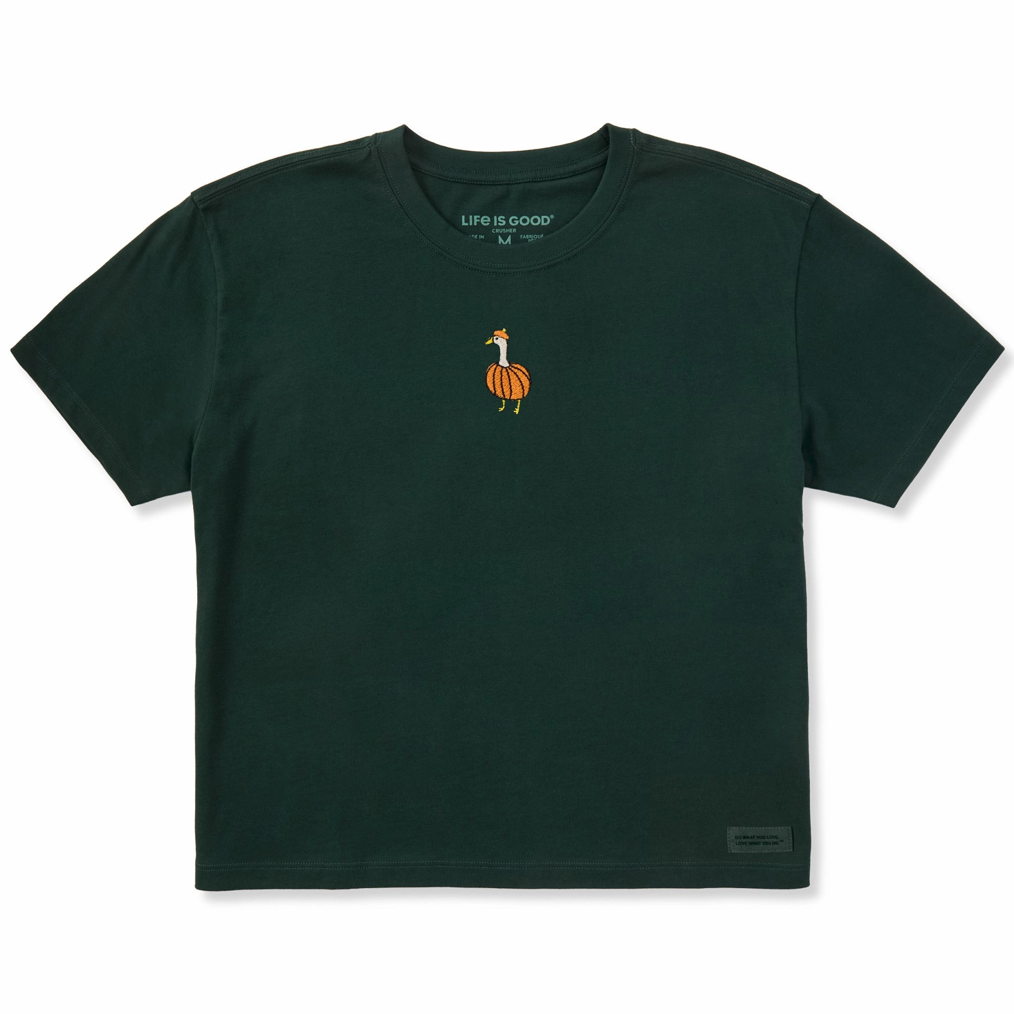 Comfort Fit Women's Pumpkin Goose Short Sleeve Crusher Boxy Tee