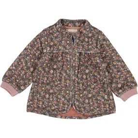 Thermo Jacket Thilde - ink flowers Adjustable hood design