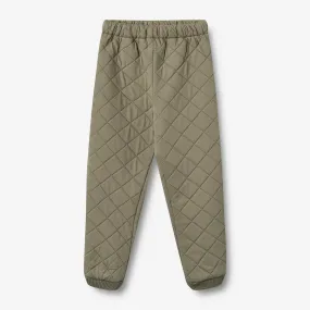 Camo Print Thermo Pants Alex - dry leaves