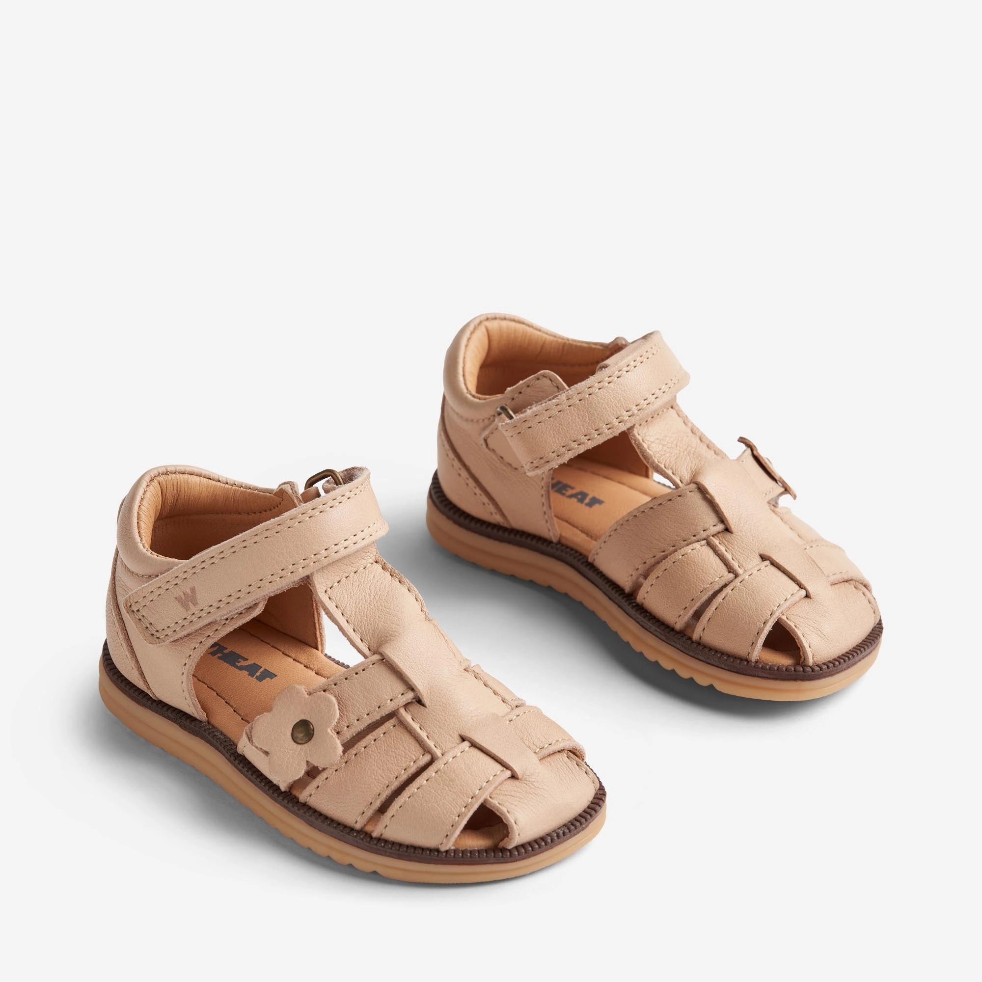 Sandal Closed Toe Sky Flower - beige rose Blown Rubber