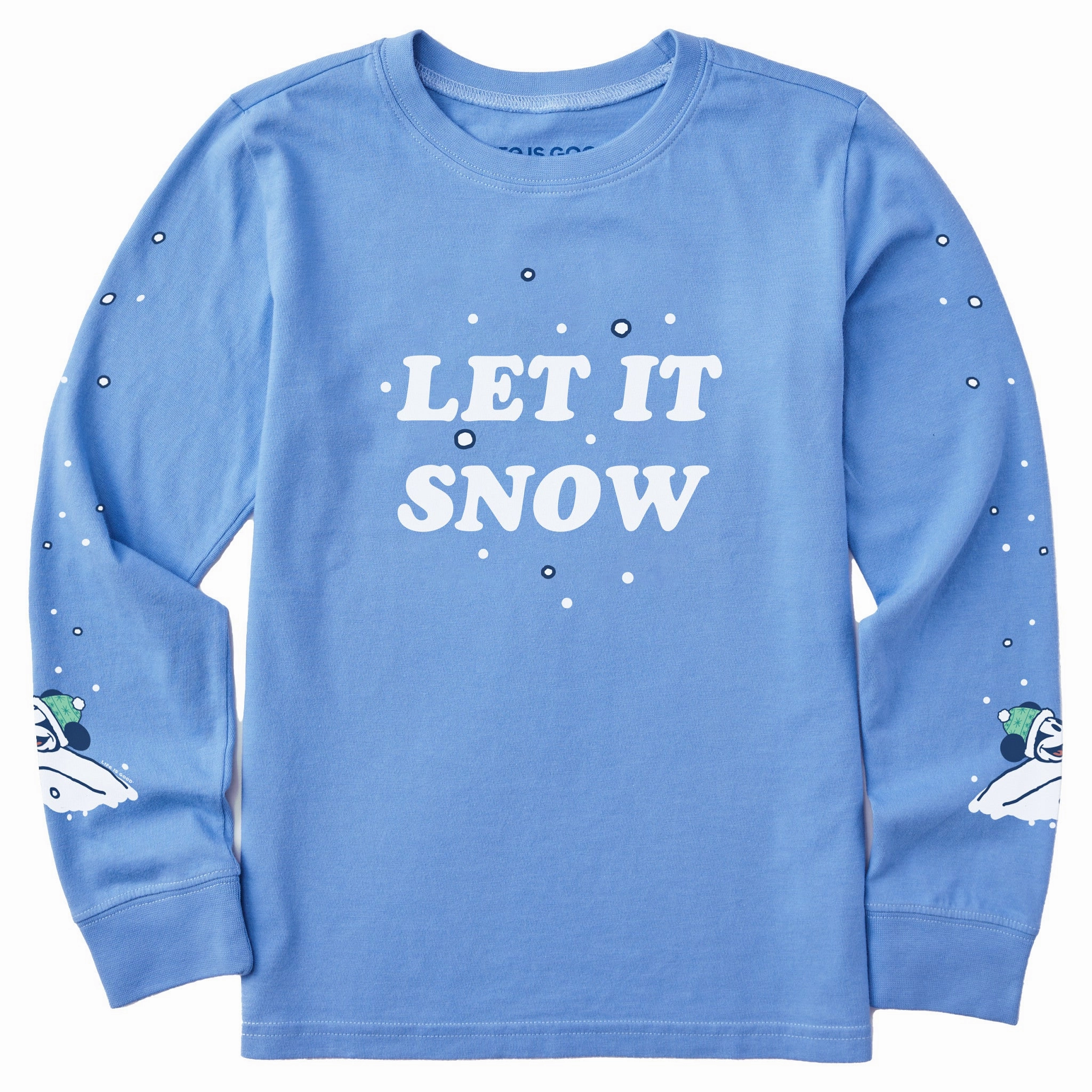 Kids Willie Let it Snow Long Sleeve Crusher Tee Modern Outfit