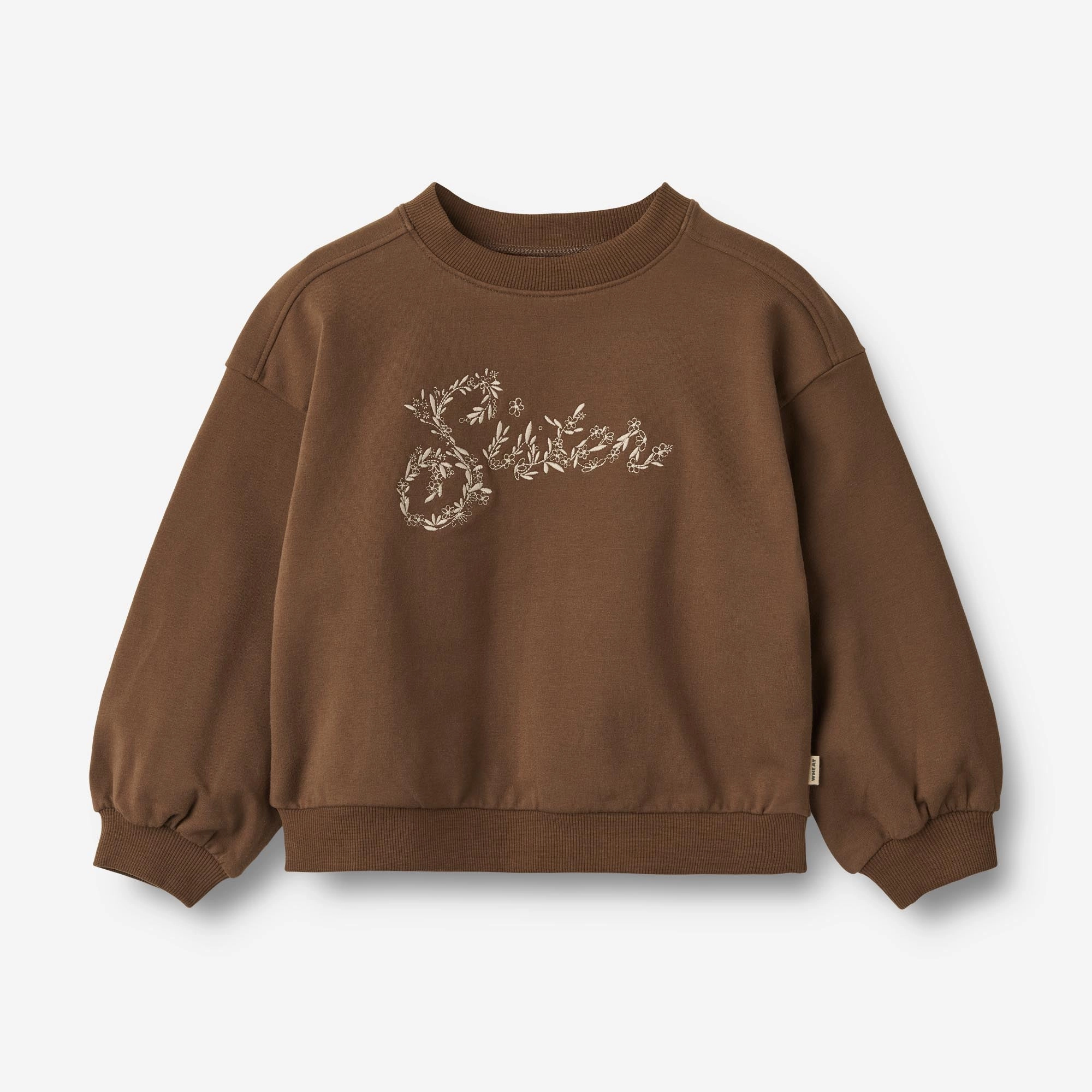Sweatshirt L/S Embroidery Eliza - coffee bean Chill Style