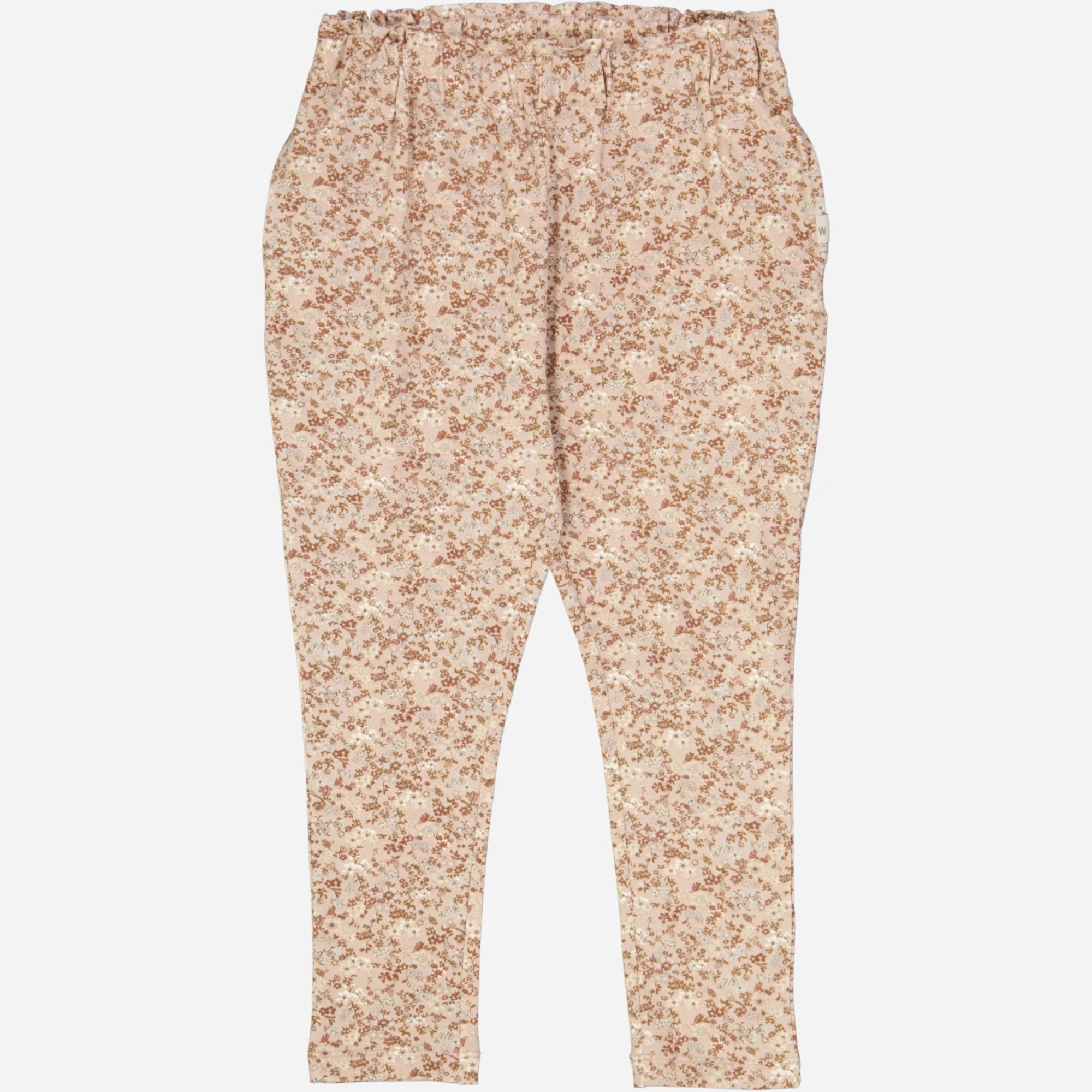 Utility pocket Soft Pants Malika - pale lilac flowers