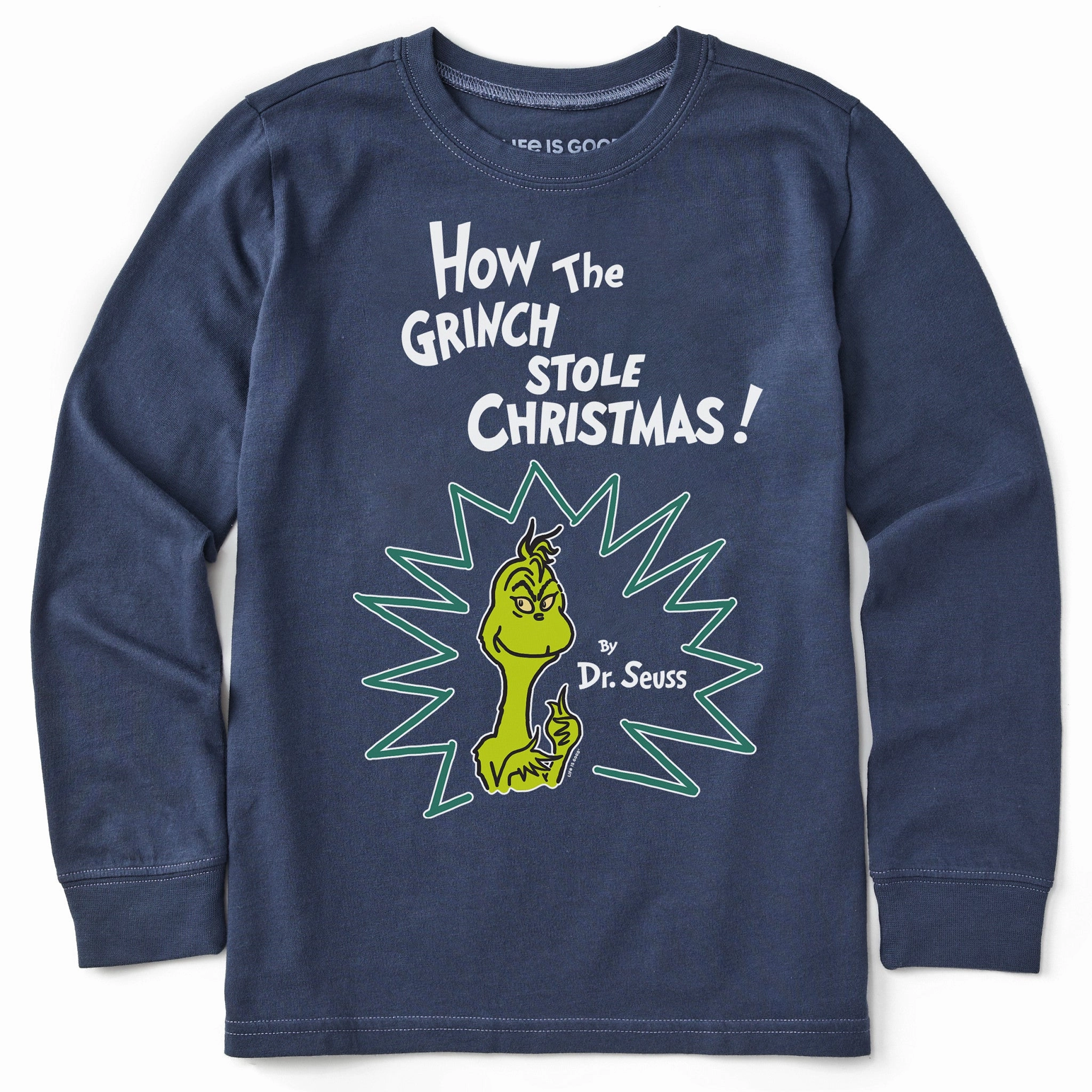 Kids How the Grinch Stole Christmas! Long Sleeve Crusher Tee Modern Casual