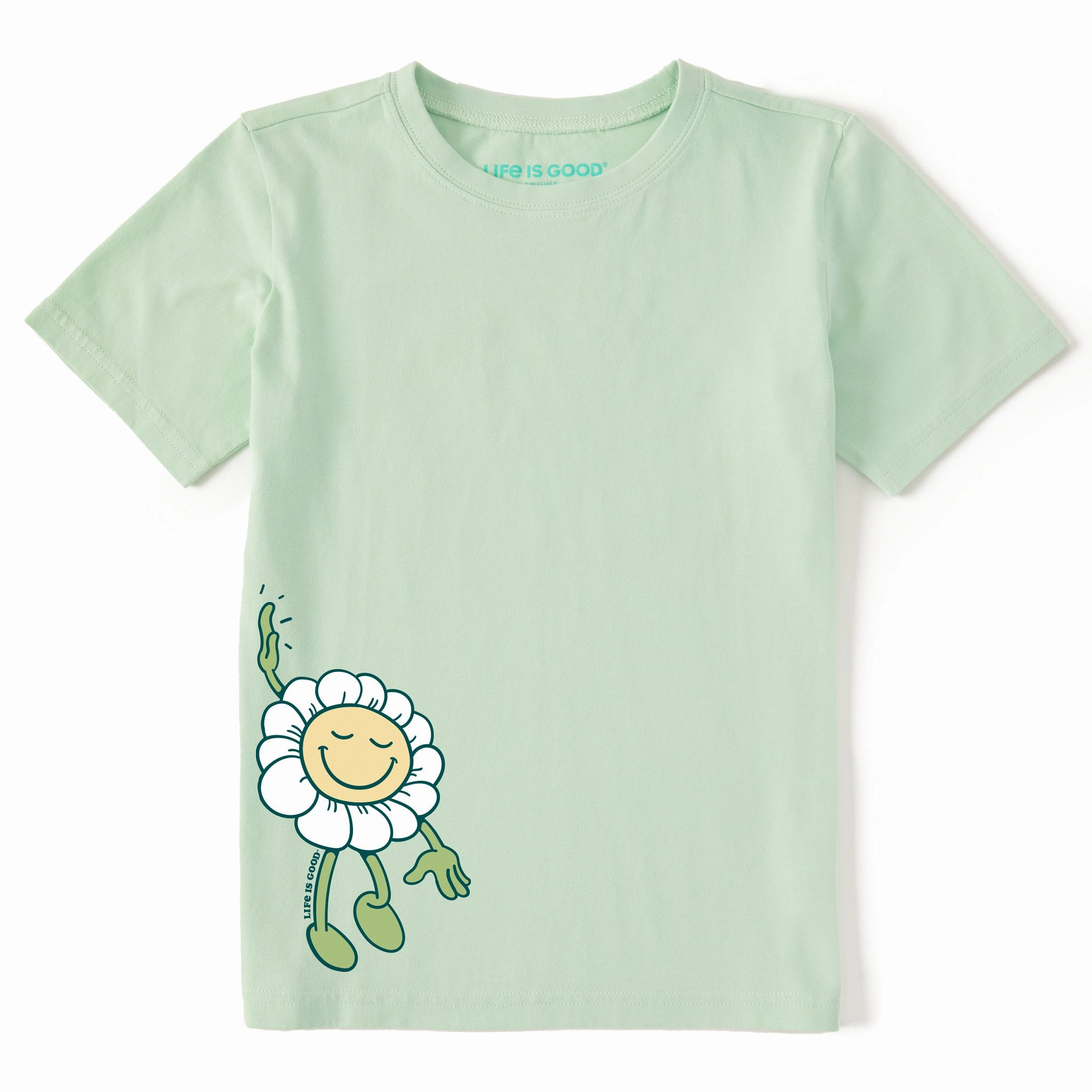 Trendy Piece Classic Smart Kids Daisy Hi Five Short Sleeve Crusher Tee