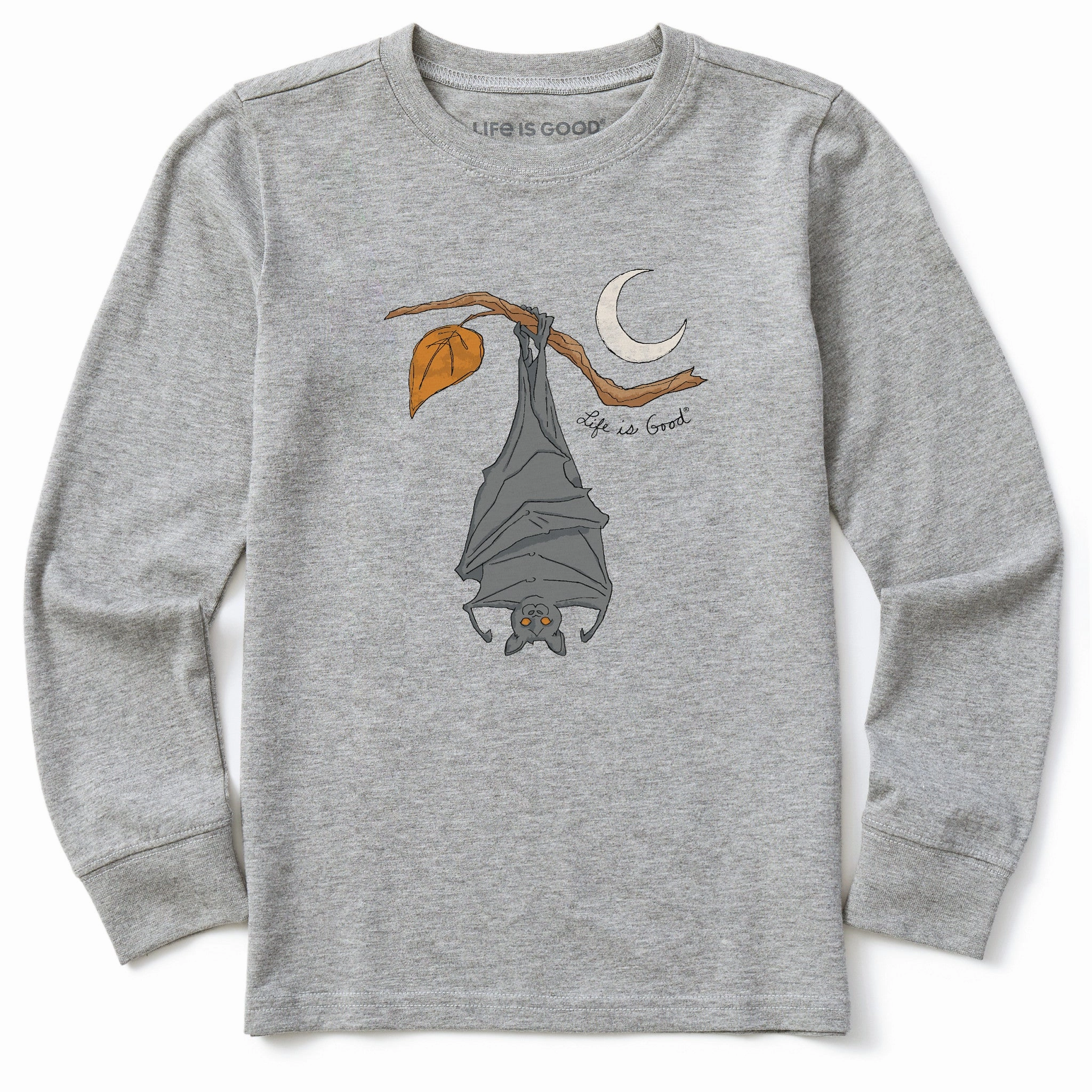 Formal Elegance Eco friendly materials Kids Hanging Bat Long Sleeve Crusher Tee