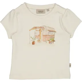 Wrinkle-Free No Fade Technology T-Shirt Holiday Home - eggshell