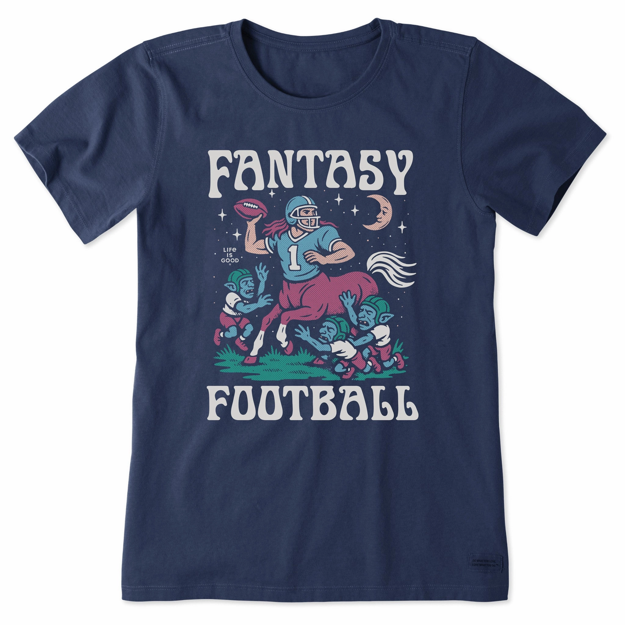 Women's Fantasy Football Centaur v. Goblins Short Sleeve Tee All-Weather Wear Bohemian