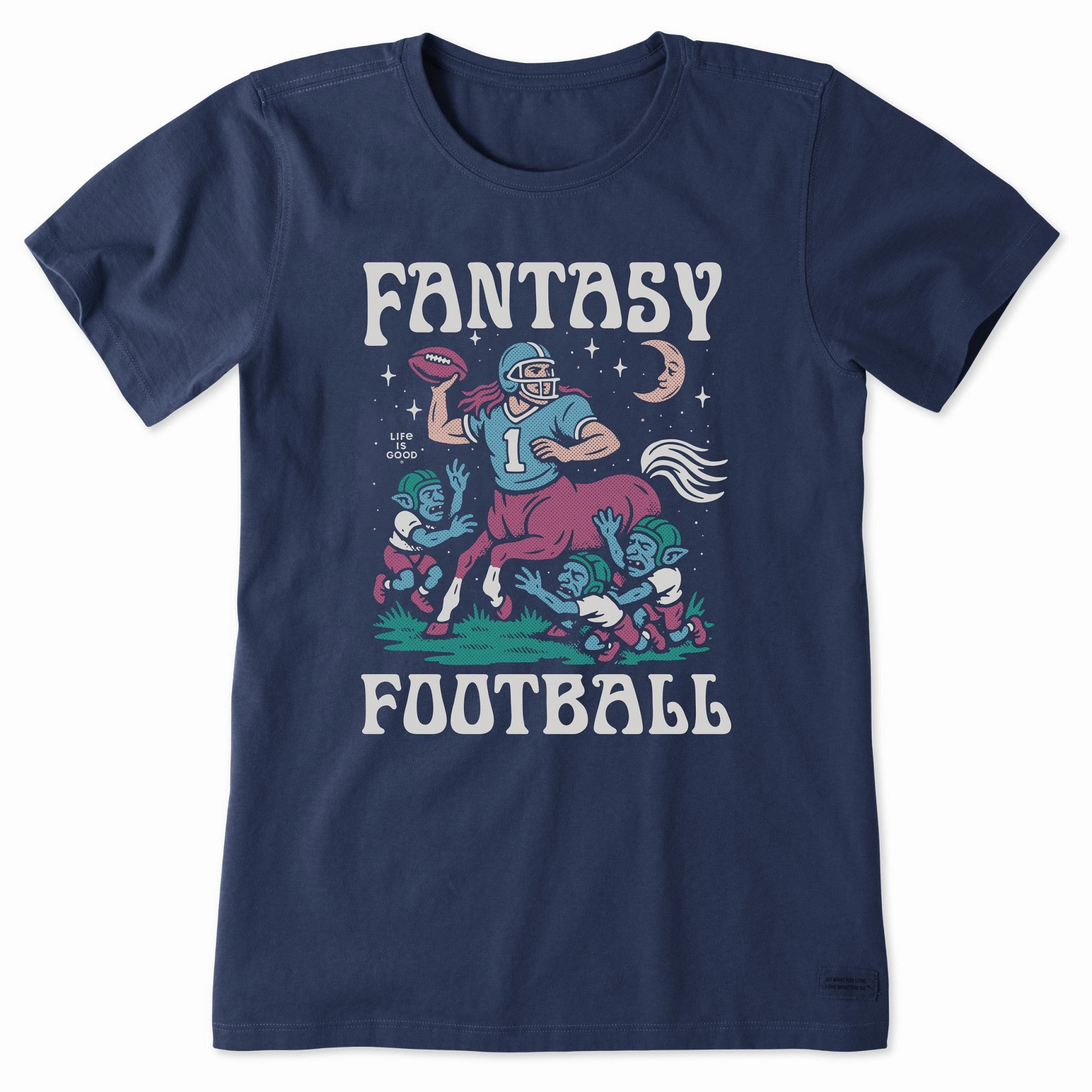 Ruffled edges Women's Fantasy Football Centaur v. Goblins Short Sleeve Tee
