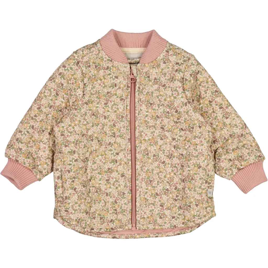 Glow In The Dark Accents Thermo Jacket Loui - eggshell flowers
