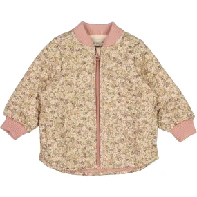 Thermo Jacket Loui - eggshell flowers Zippered Closures