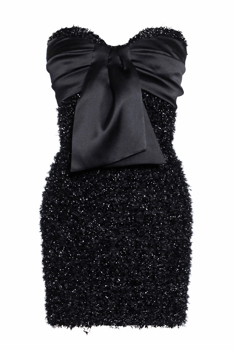 Knit Bustier Dress Youthful Style relaxed elegance