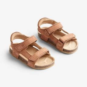 Comfy Strap Balanced Design Corey Sandal - cognac