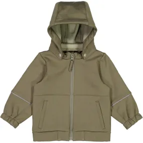 Softshell Jacket Henning - forest melange Patchwork Bonded Seam Technology