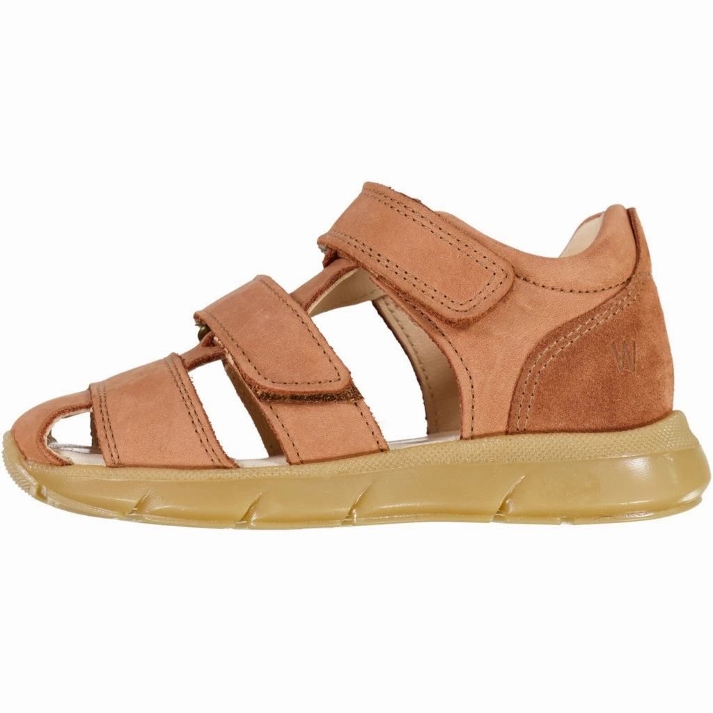 Flexible walking shoes Figo shandal - amber brown