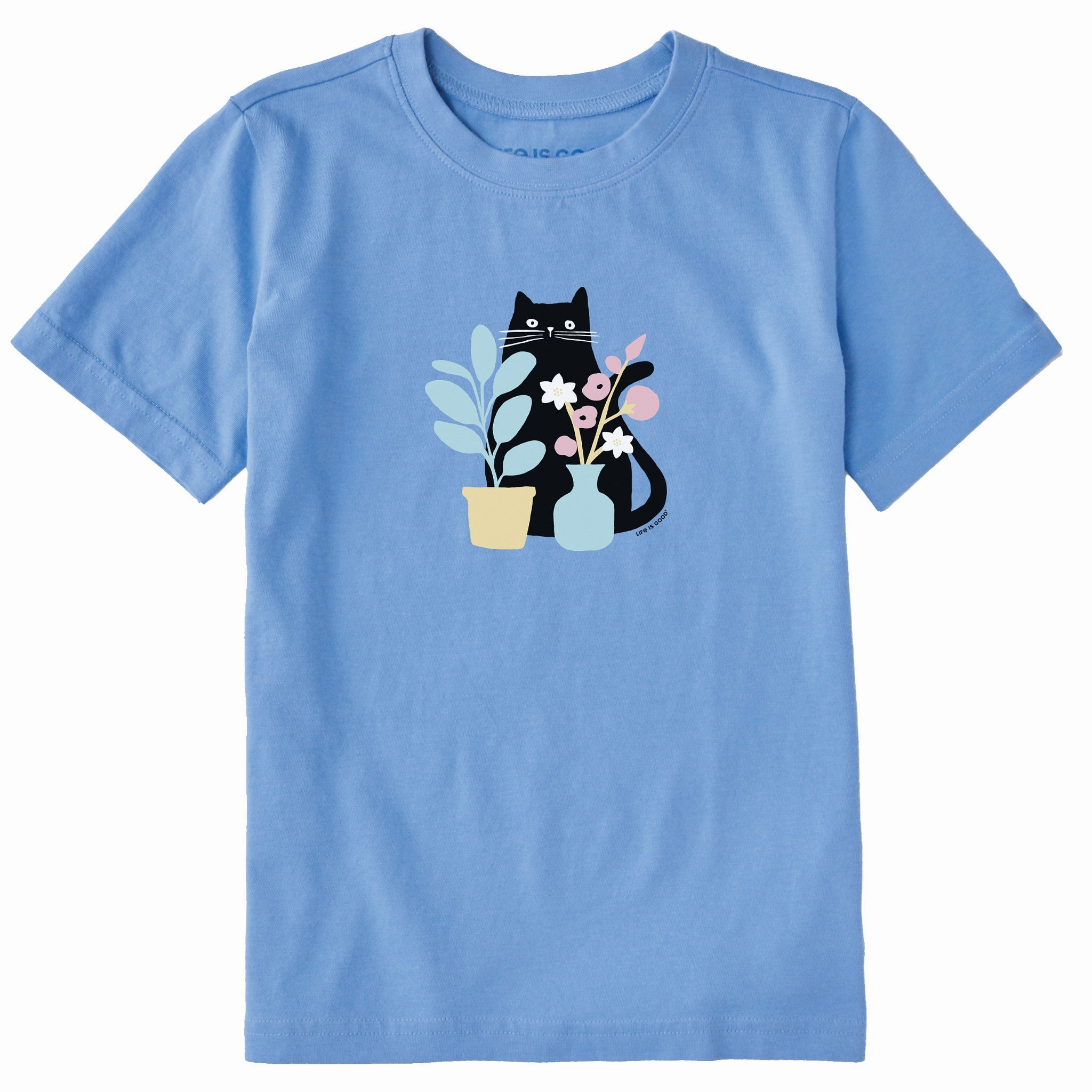 Kids Can you see the Cat? Short Sleeve Crusher Tee Cozy Wardrobe