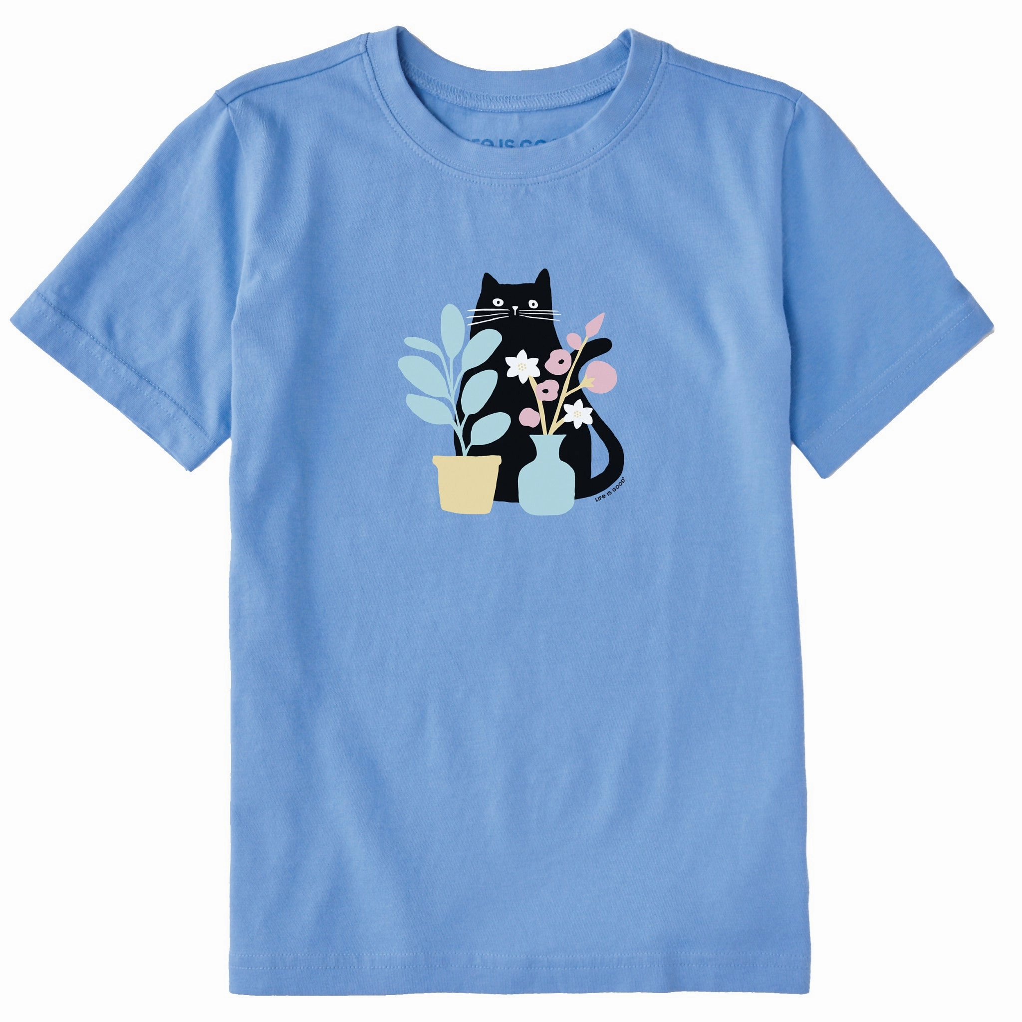 Kids Can you see the Cat? Short Sleeve Crusher Tee Sleek Design