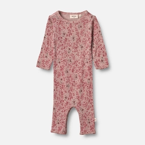 Knit Density Options Wool Jumpsuit Gatherings | Baby - cherry flowers
