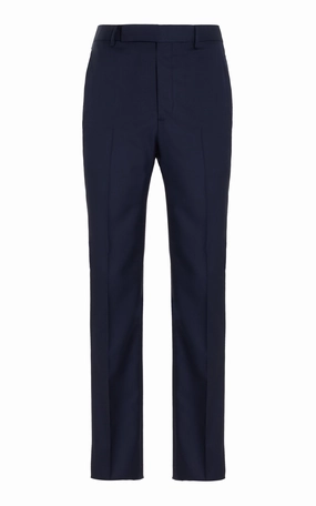 Smart Motion Sebastian Pant in Dark Navy Virgin Wool Twill