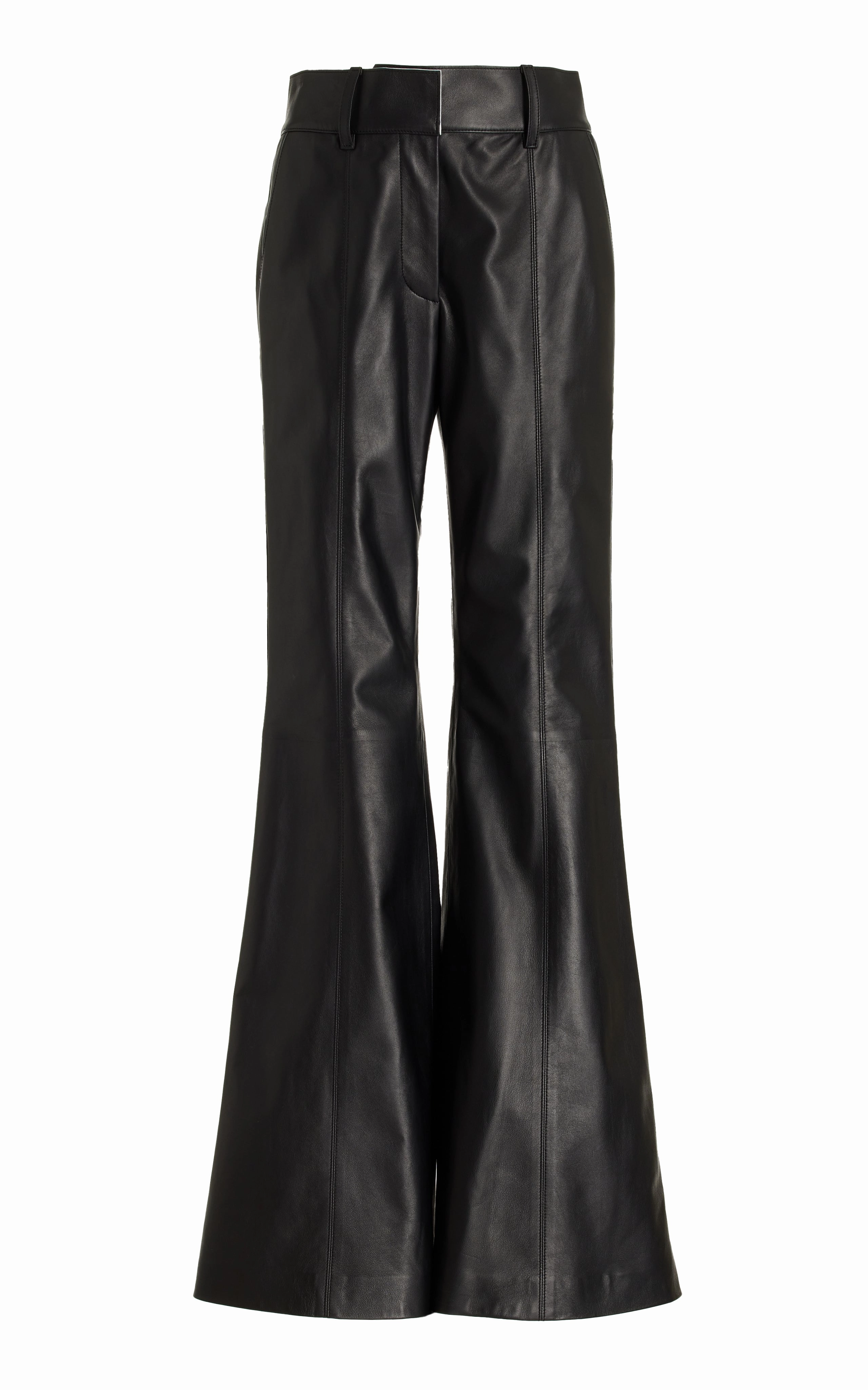 Rhein Pant in Black Nappa Leather Business Essentials Polished Design