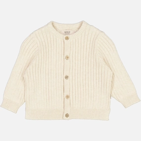 Knit Cardigan Eke | Baby - cloud melange Tencel Blend Material