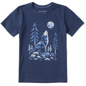 Kids Lone Wolf Short Sleeve Crusher Tee Solid Color