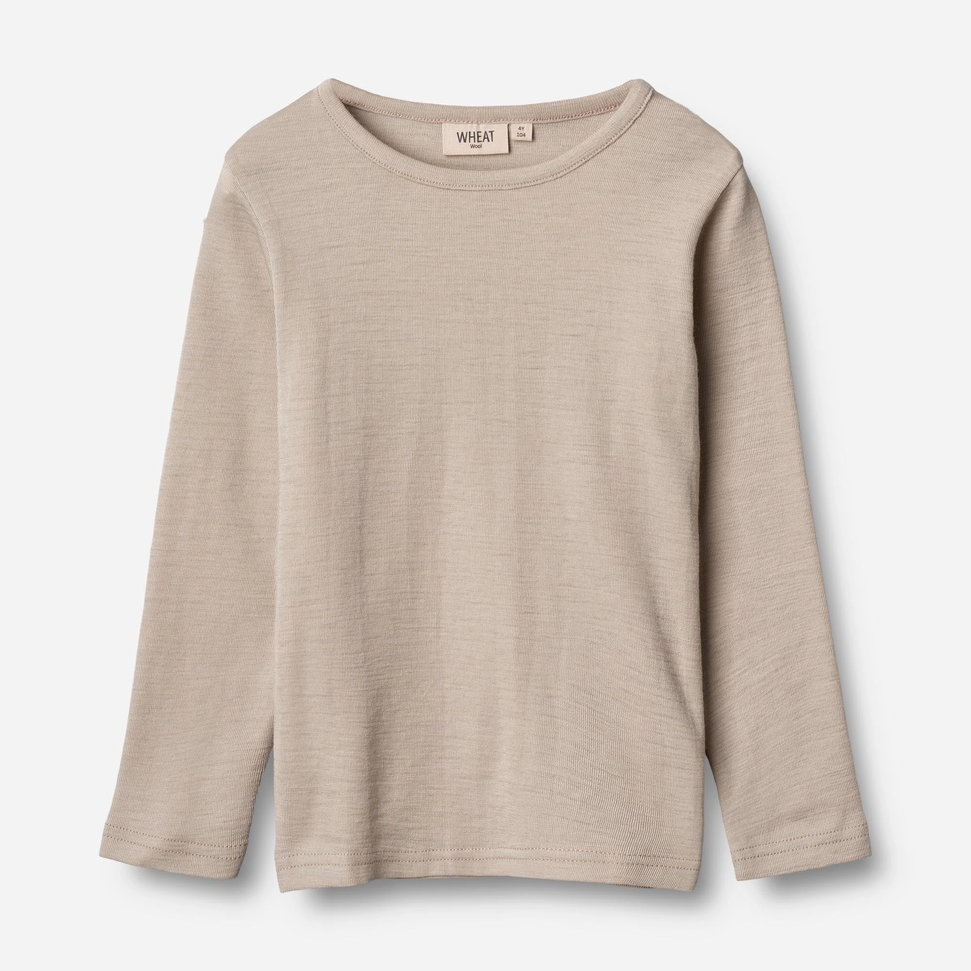 Mid layer Wool T-Shirt LS - soft beige