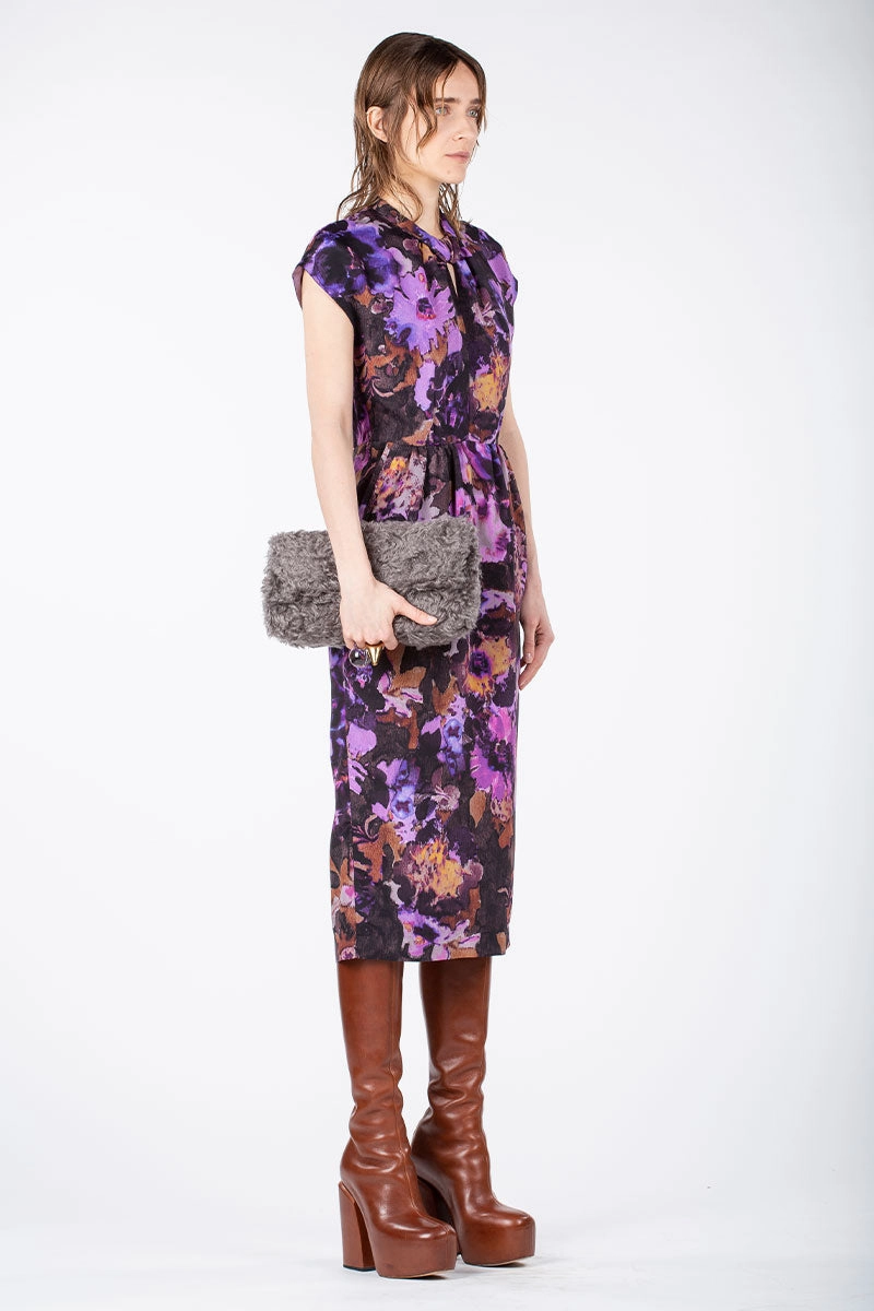 Semi Fit Dormos Ink Flower Dress