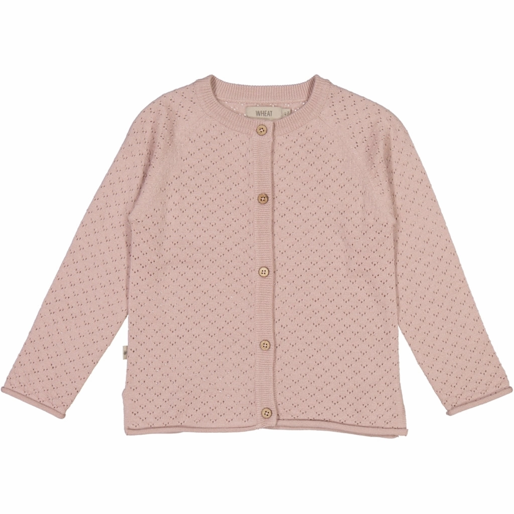 Knit Cardigan Hera - rose powder Skin Friendly Stitch Chill Weather