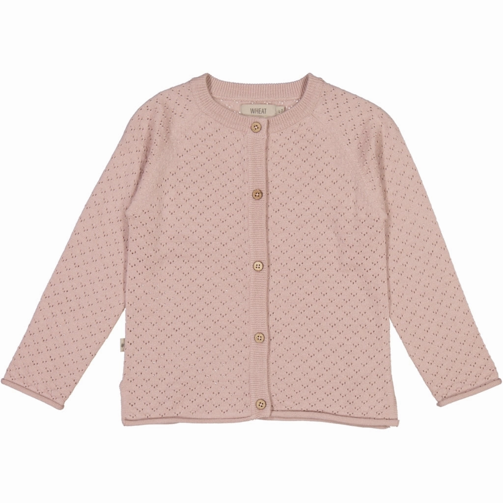 Unstructured Silhouette Knit Cardigan Hera - rose powder