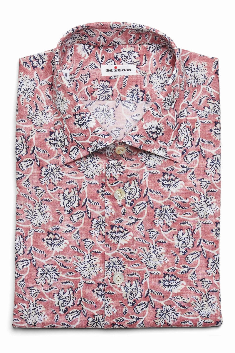 Floral Print Sport Shirt Fashion Relaxed Trendy Design