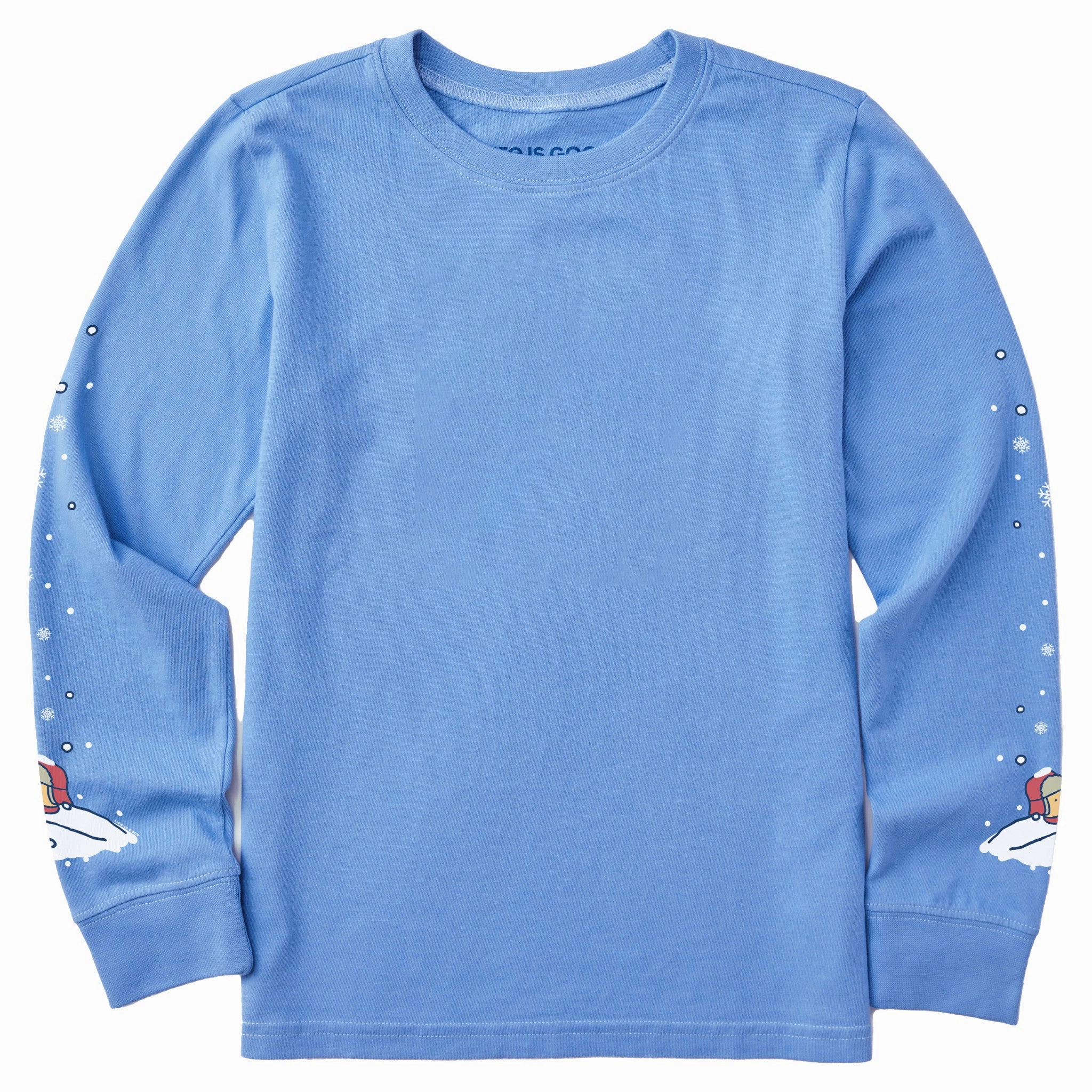 Outdoor Activity Kids Winnie Snow Pile Long Sleeve Crusher Tee