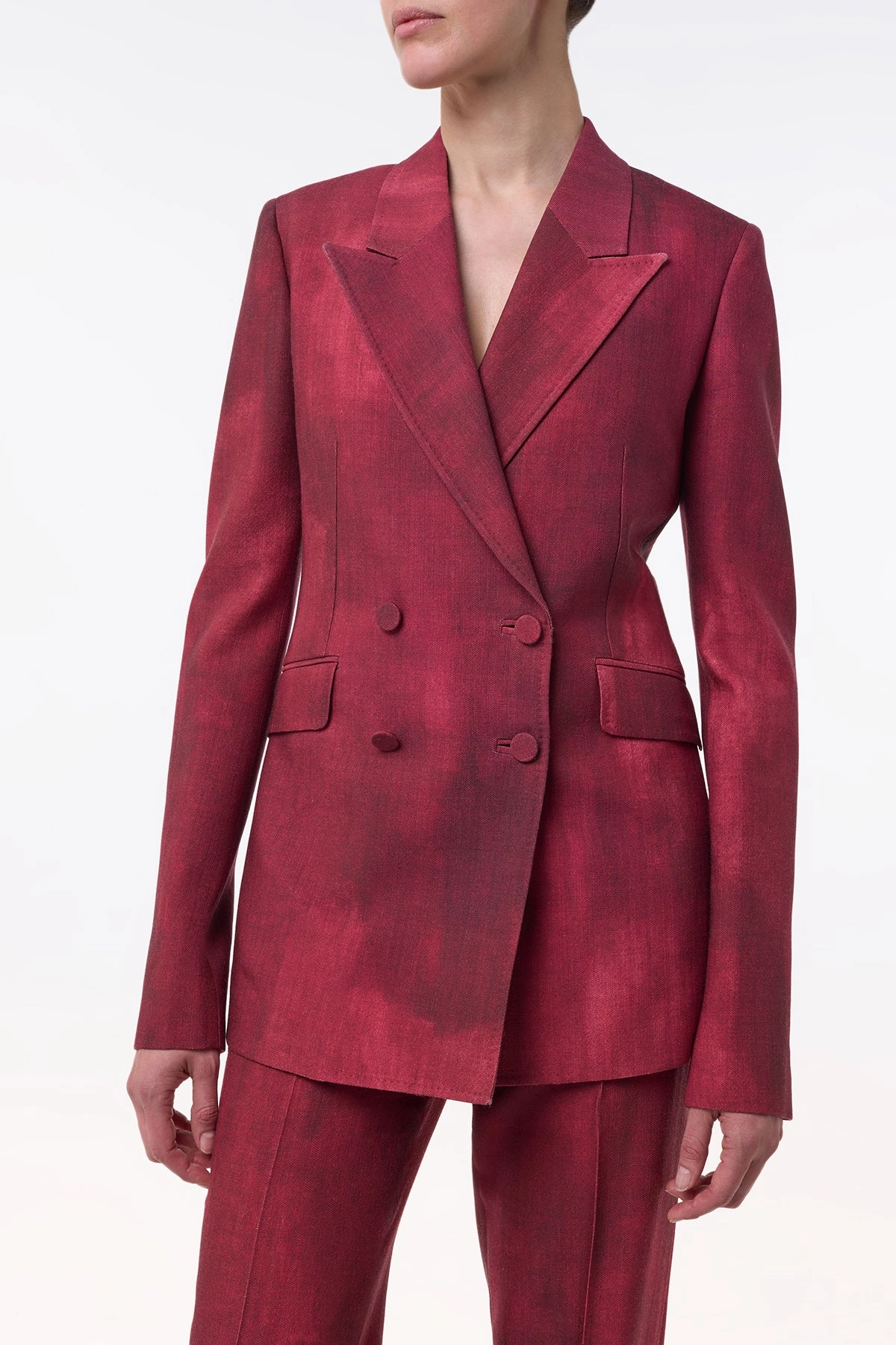 Perfect Design Angela Blazer in Bordeaux Virgin Wool
