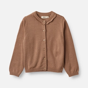 Knit Cardigan Amy - berry dust Modern Trend Sleek Texture