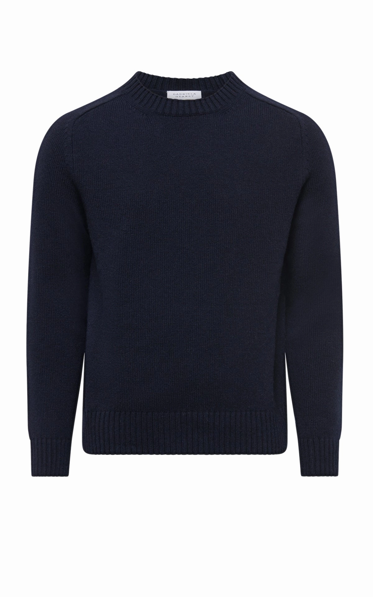 Essential Outfit Quick Fit Francesco Knit Sweater in Dark Navy Cashmere