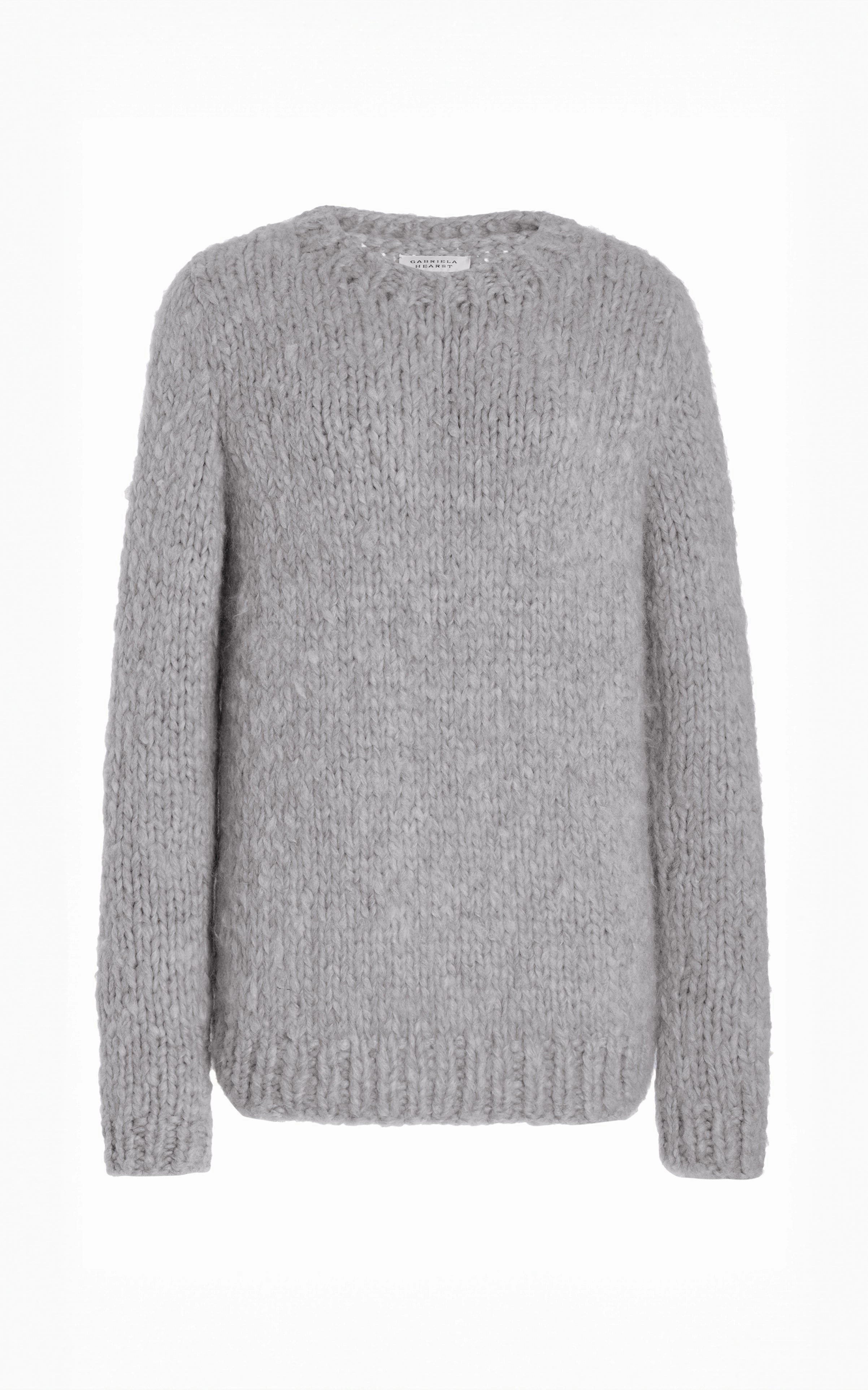 Lawrence Knit Sweater in Heather Grey Welfat Cashmere Neutral palette