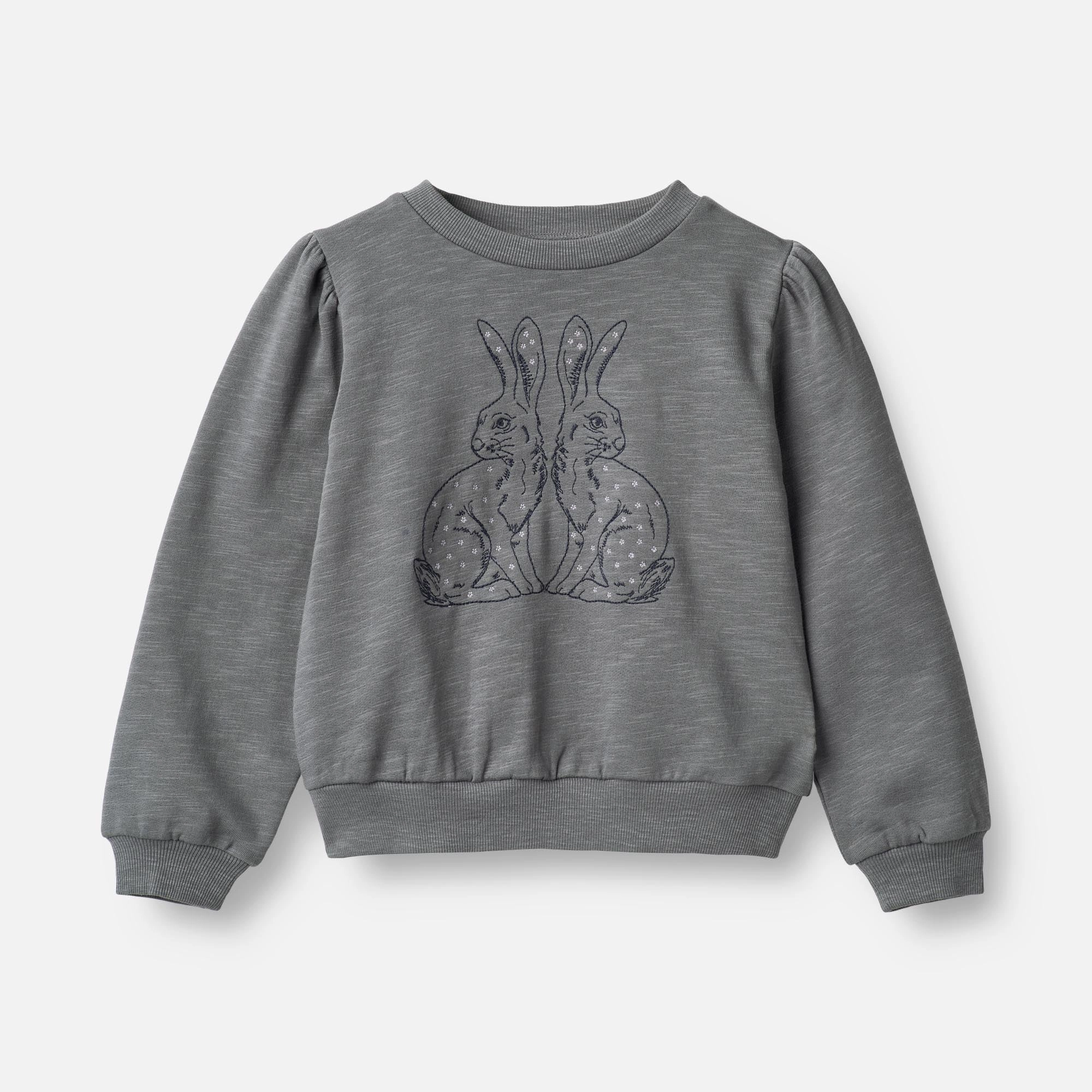Sweatshirt Rabbitfriends Embroidery - autumn sky Fashion Fit