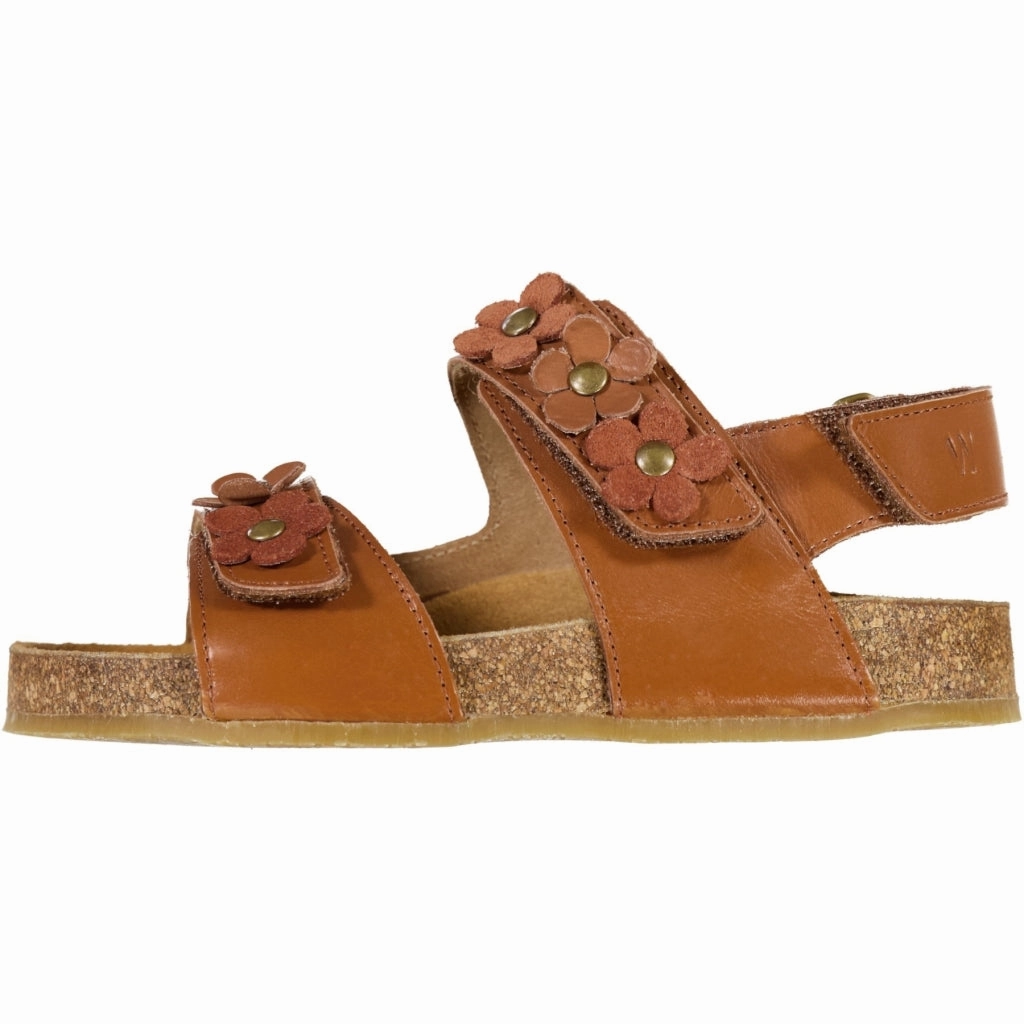 Sandal Refills Clare flower sandal - amber brown