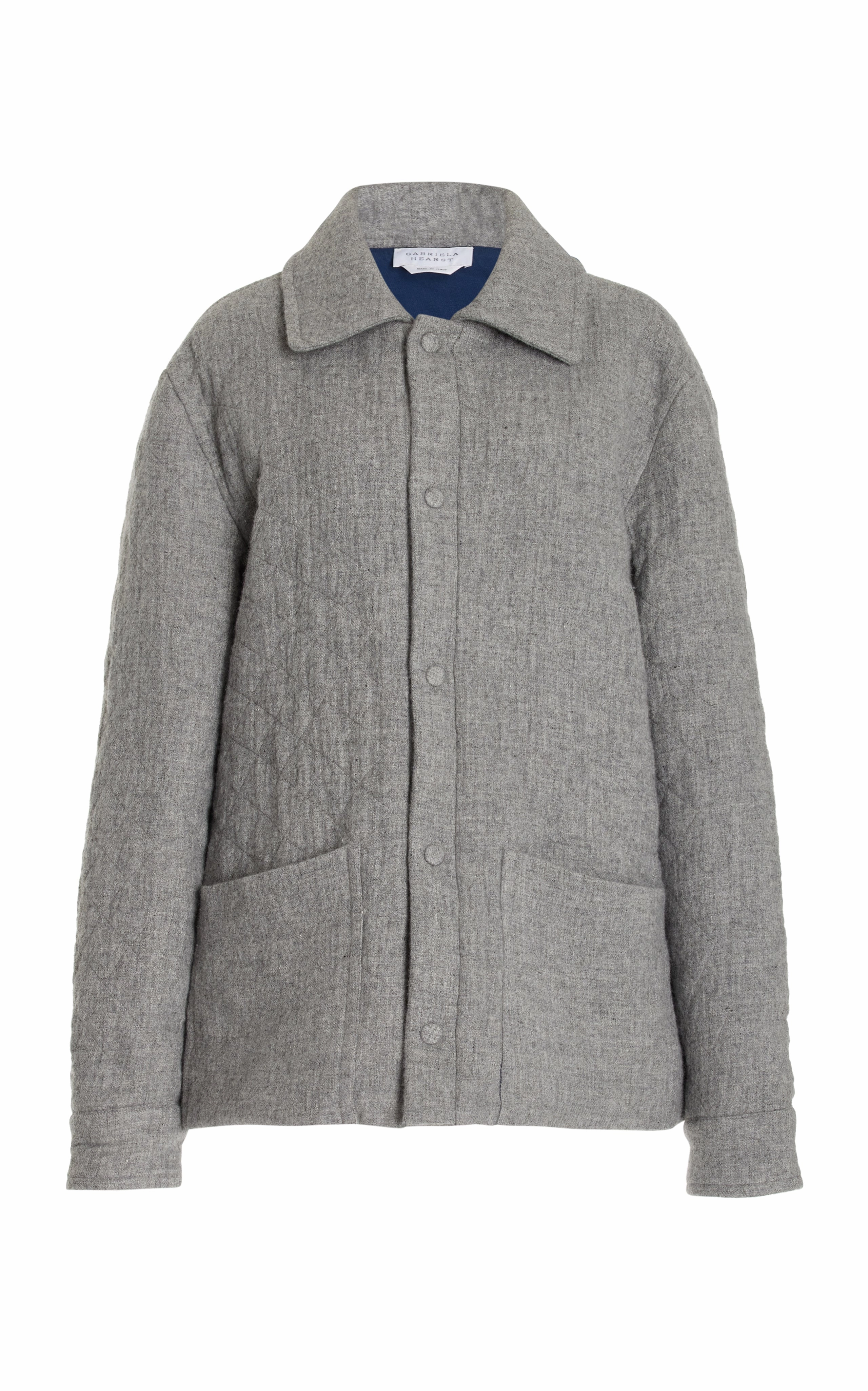 Cool Fit Urban Edge Skye Paddock Jacket in Light Grey Melange Cashmere Linen