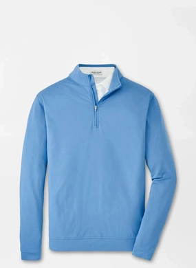 Peter Millar Perth Cross-Hatch Performance Quarter-Zip Snap Button City Ready
