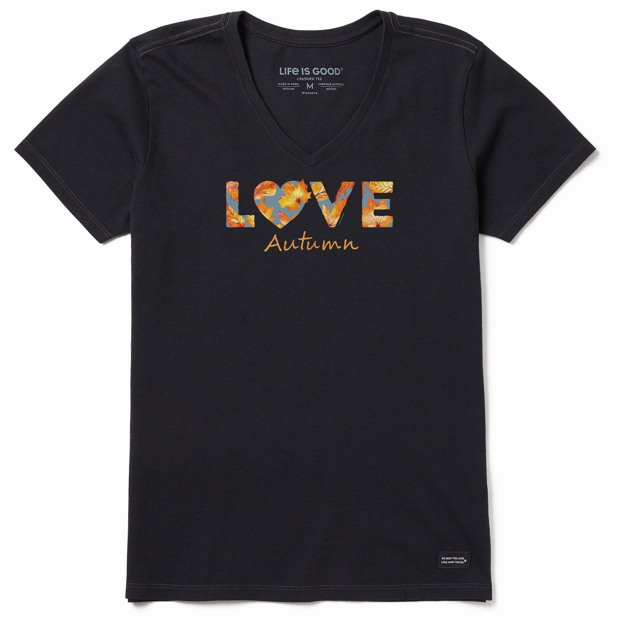 Personalized Women's LOVE Autumn Short Sleeve Crusher Vee