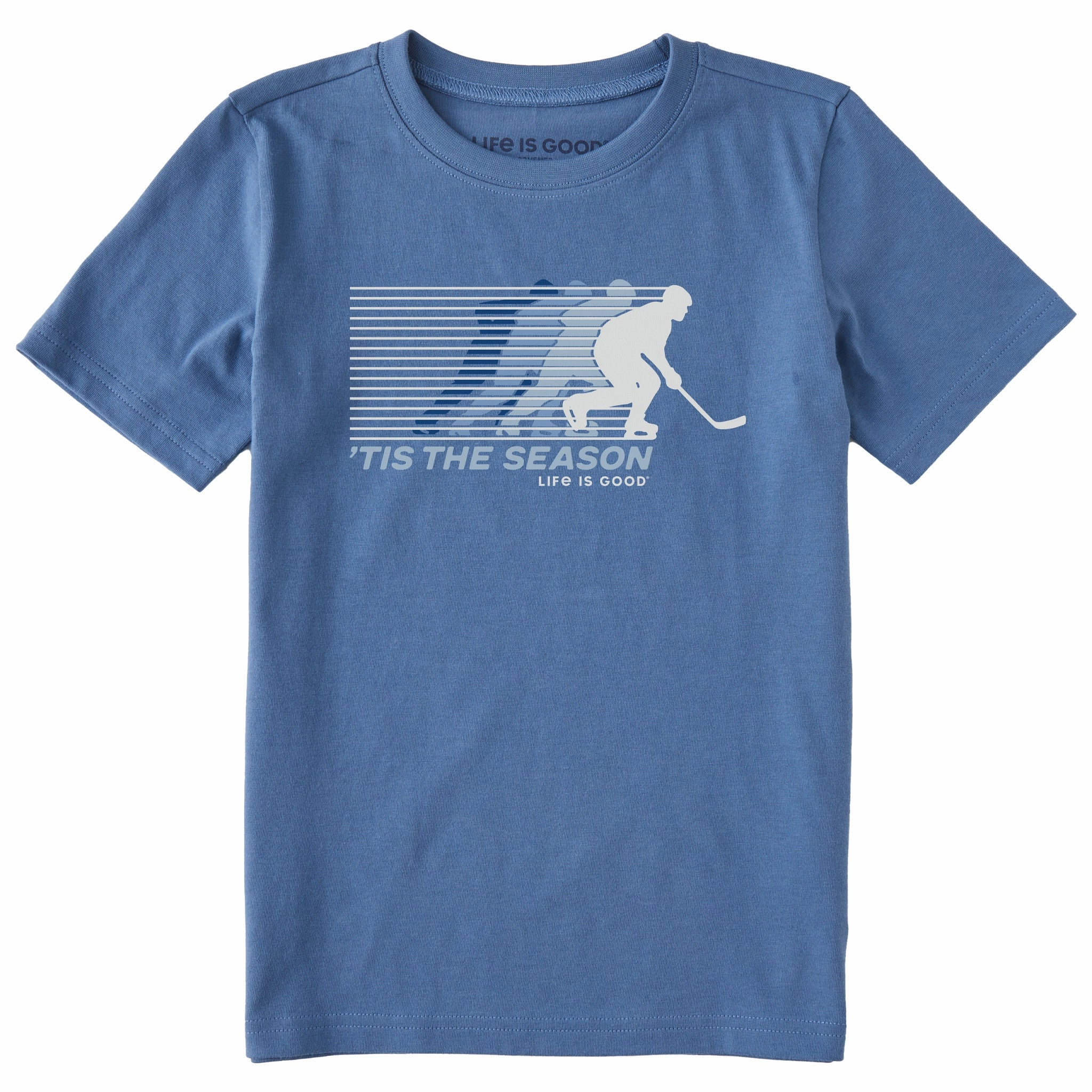 Fresh Outfit Kids Tis the Season Hockey Short Sleeve Crusher Tee