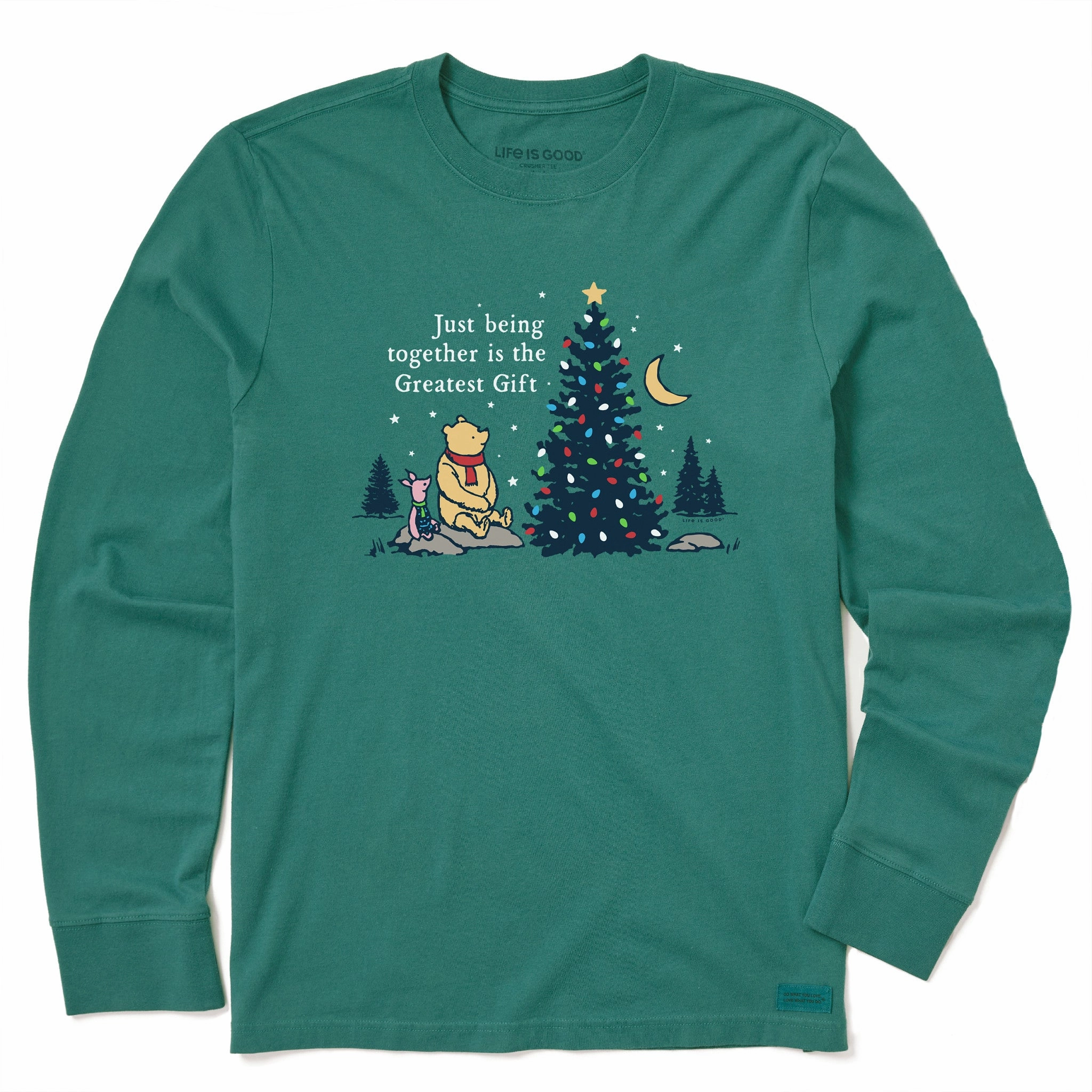 Kids Greatest Gift Winnie & P Long Sleeve Crusher Tee Flexible Ribbed Cuffs Flexible Shoulder Seams