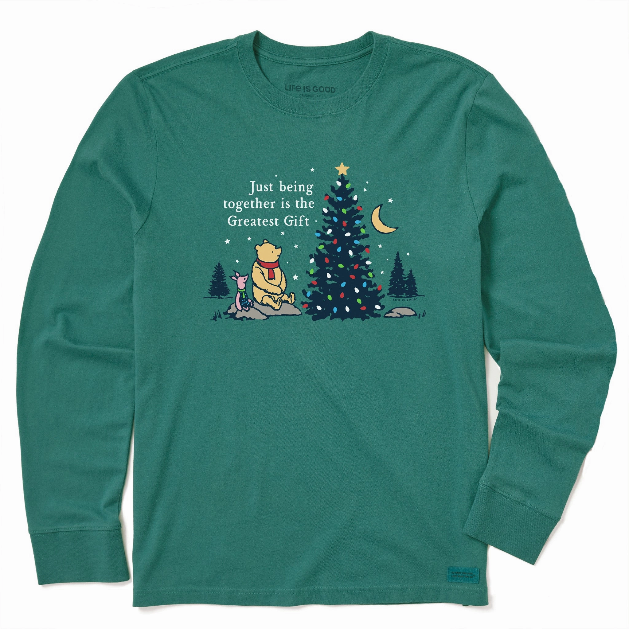 Kids Greatest Gift Winnie & P Long Sleeve Crusher Tee Soft Waistband