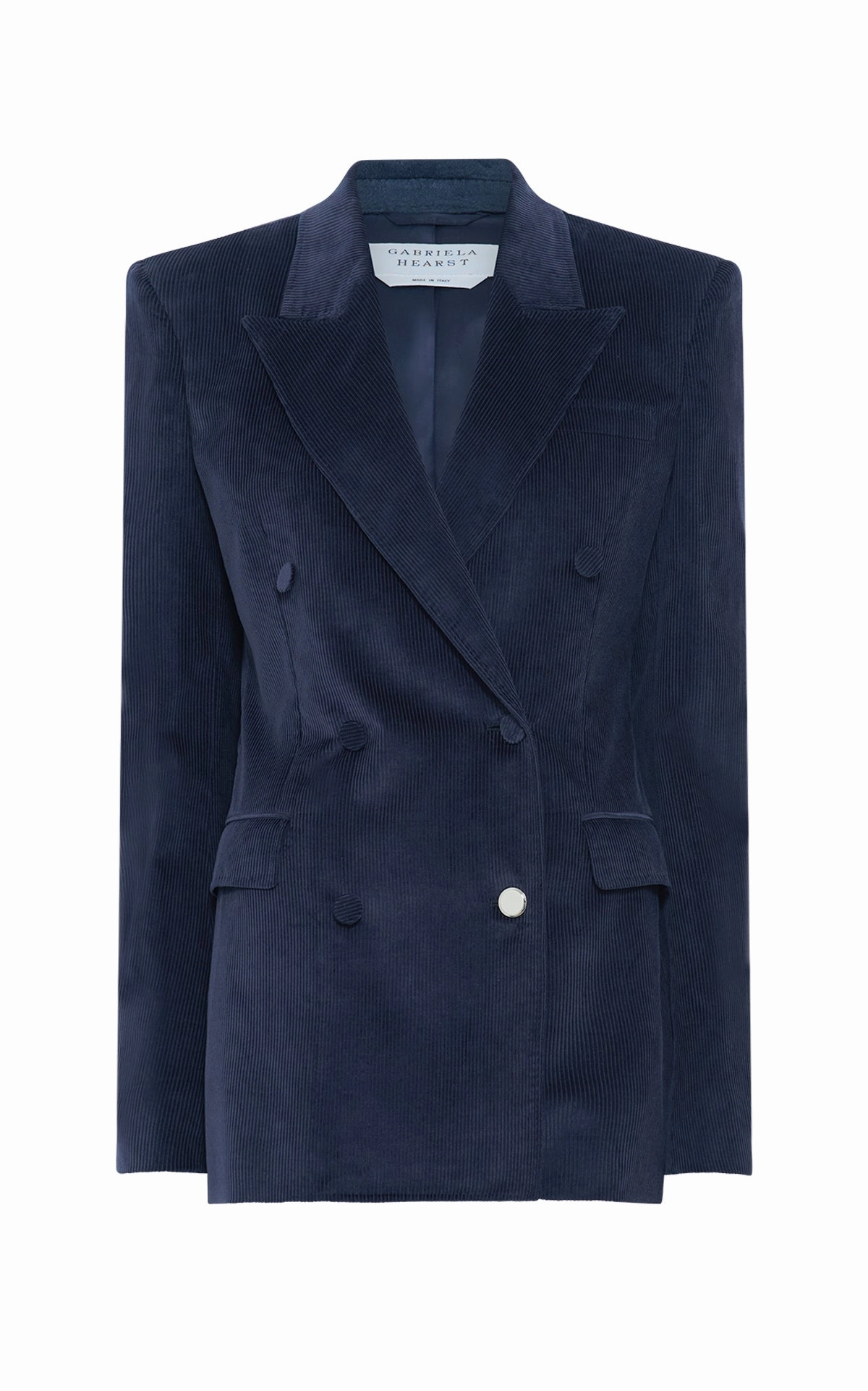 Gavin Blazer in Dark Navy Sea Island Cotton Corduroy Timeless Layer