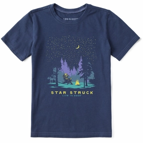 Ultra Soft Blend Roomy Design Kids Star Struck Alien Short Sleeve Crusher Tee